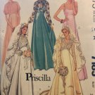 McCall's 7185 Pricilla Back zippered bridal or bridesmaid gown Sewing Pattern size 10 bust 32 1/2"