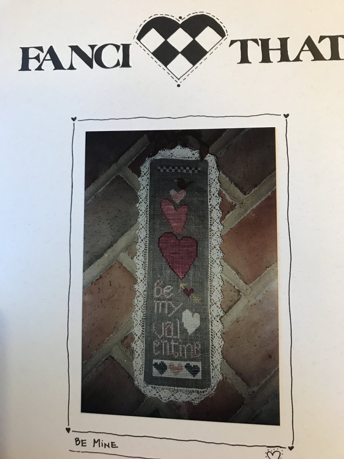 Fanci That Be Mine Counted Cross Stitch Pattern #68 Valentine