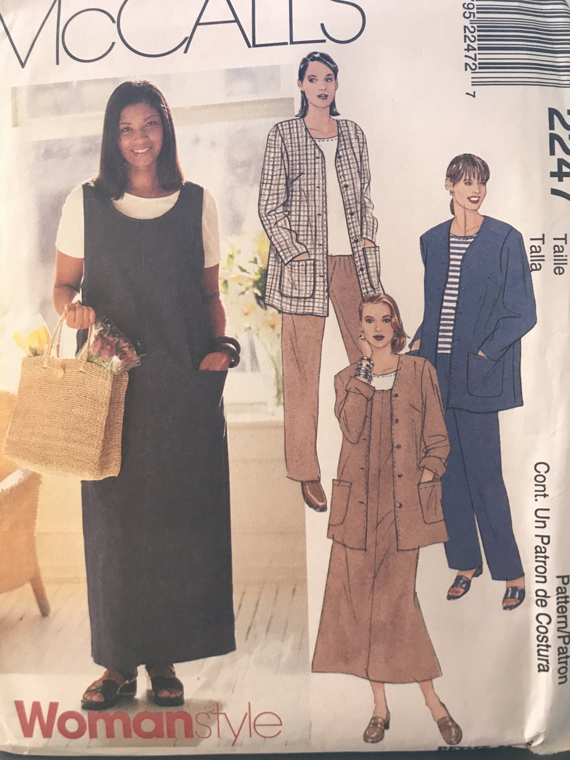 McCall's 2247 Plus Size Women's Jacket, Jumper, Top and Pull-on Pants Sewing Pattern Size 22 -26