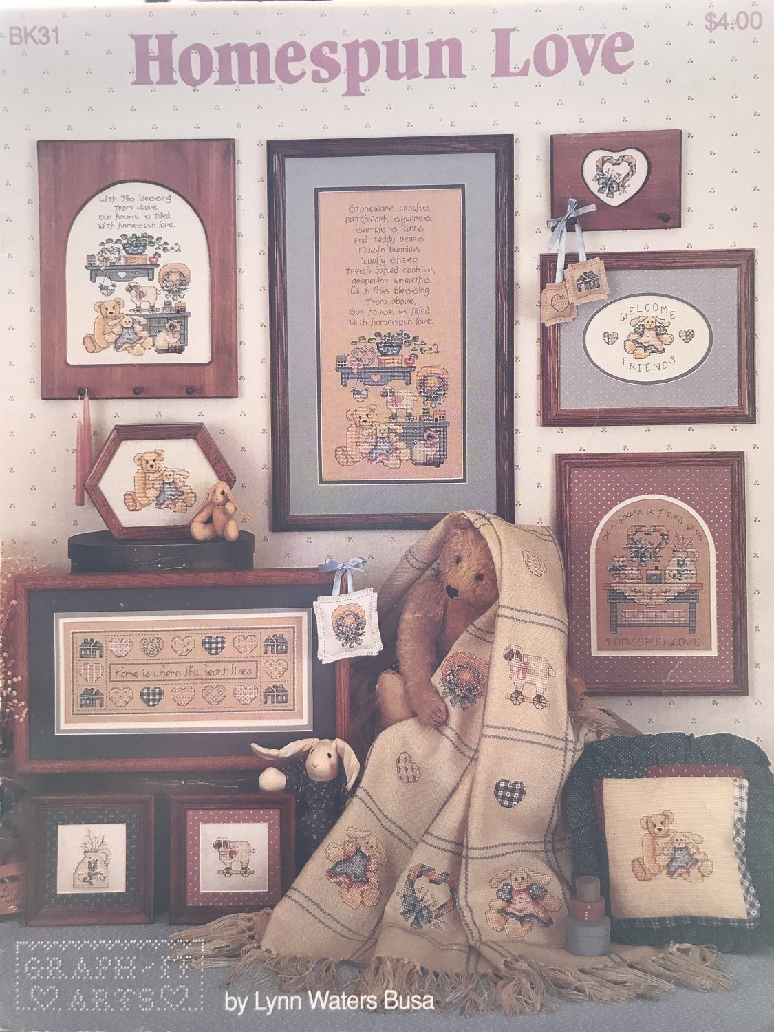 Homespun Love Graph-it Arts Lynn Waters Busa BK31 Cross stitch Pattern