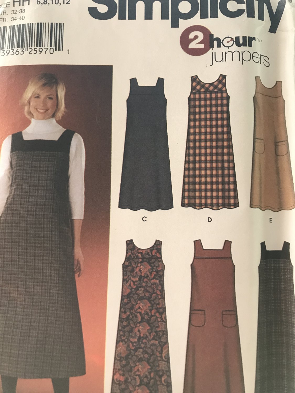 Simplicity 5903 Pullover Jumper in two lengths sewing pattern size 6-12