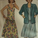Butterick 3817 Misses' Drop-waist Dress & Jacket Sewing Pattern size 12 - 14 - 16