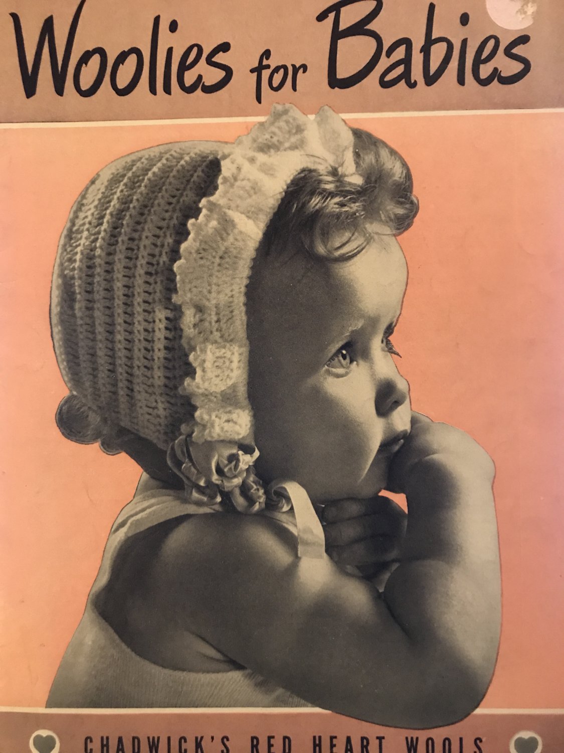Woolies for Babies, Book No. 245. Red Heart Wools Knit and Crochet leaflet