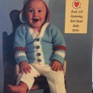 Red Heart book 320 Baby Talk knitting and crochet pattern for layettes, bunting, afghans, booties
