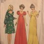 Simplicity 7245 70's Maxi Baby Doll Dress Size 12 bust 34" Sewing Pattern Uncut