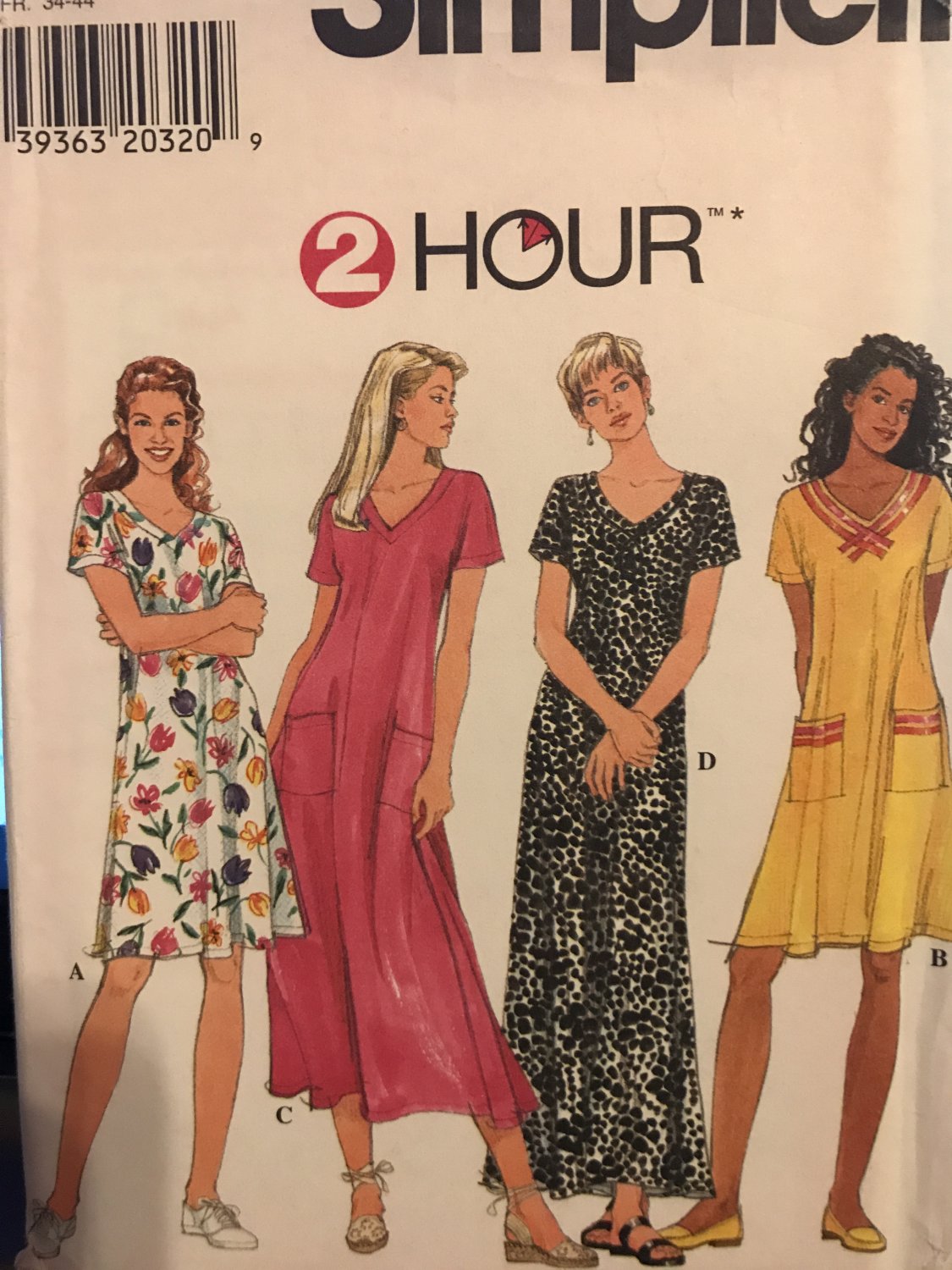 Simplicity 7647 Misses' 2 - hour Sun dress in 3 lengths Sewing Pattern Size XS - M