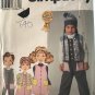 Simplicity 8896 Child's Jumpsuit, Jumper, Vest, Skirt and Top Sewing Pattern Size 3 - 8