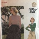 Butterick 5633  MISSES' SKIRT: Flared skirt w/ ruffle Sewing Pattern Size Med. Waist 26 1/2" to 28
