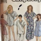 Simplicity 7031 Misses' Nightgown in Two Lengths, Pajamas, Baby Dolls and Rob Sewing Pattern 6 - 24