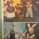 Simplicity 9131 Set of Stuffed Animals. 14" and 22" Rabbit and Teddy Bears Sewing Pattern Simplicity 9131 Set of Stuffed Animals. 14" and 22" Rabbit and Teddy Bears Sewing Pattern