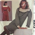 McCall's 8373 Vintage Sewing Pattern Misses' Dress or Top and Skirt Size 10 - 14