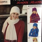 SIMPLICITY 5920 0630  Fleece Accessories Hats Scarves Sewing Pattern