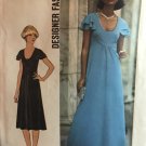 70s Flutter Sleeve Maxi Dress Pattern Simplicity 7836 Scoop Neck Size 16 Sewing Pattern