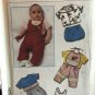 Simplicity 7356 Boys and Girls Pants Overalls Bloomers Sunsuit Bib Shorts Shirt size 12 mo