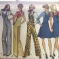 Simplicity 7006 1970s Misses Wide Leg Bib Overall Pants and Jumper Sewing Pattern Size 10