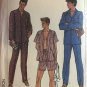 Simplicity 7677 Retro 80s Men's Pajamas Size Extra Large Chest  46 48 Sewing Pattern