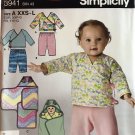 Simplicity 3941 Babies Top Pants and one size Blanket Wrap Sewing Pattern