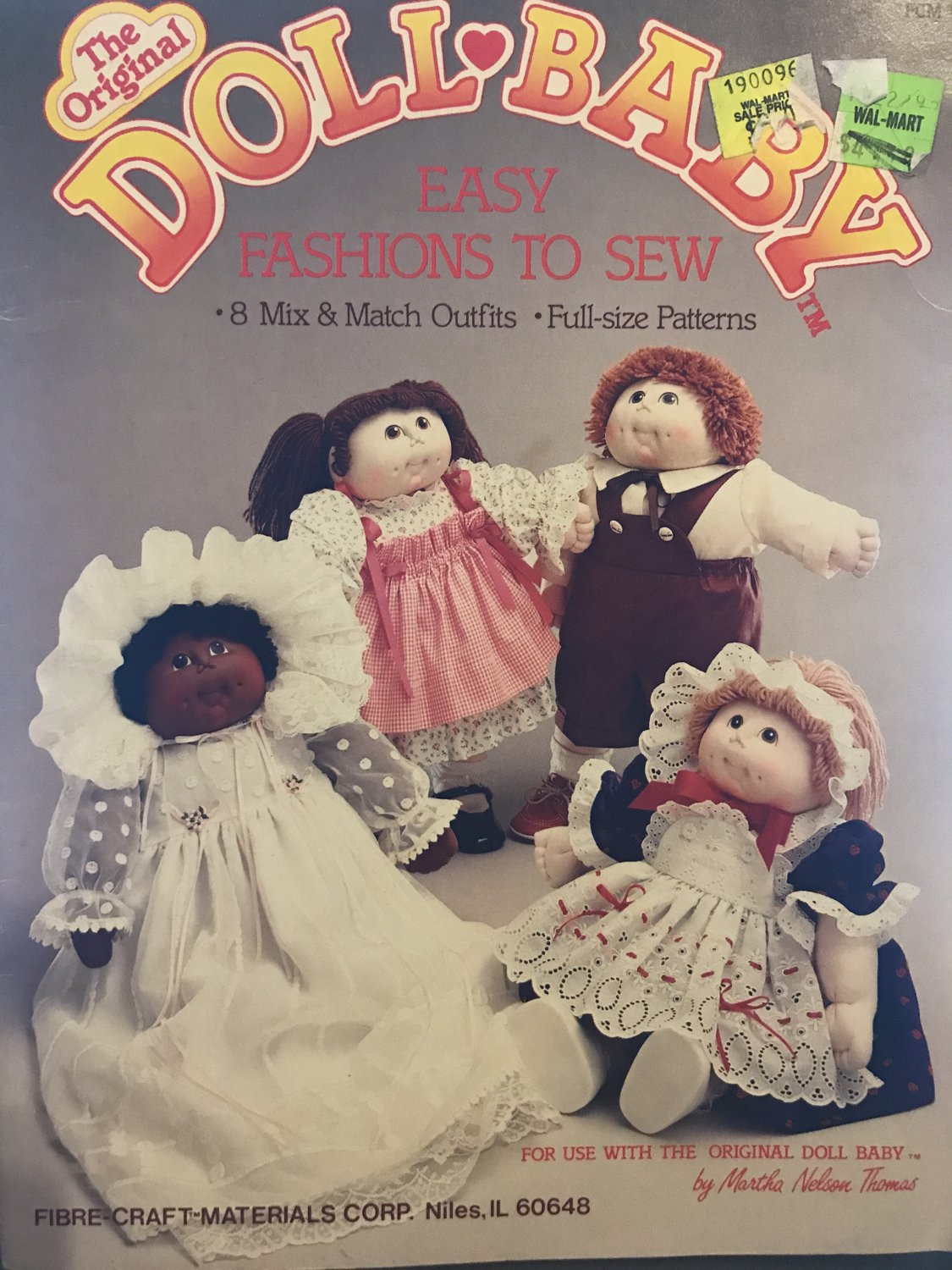 The Original Doll Baby Easy Fashions to Sew 8 outfits, Full size patterns Fibre-Craft FCM107