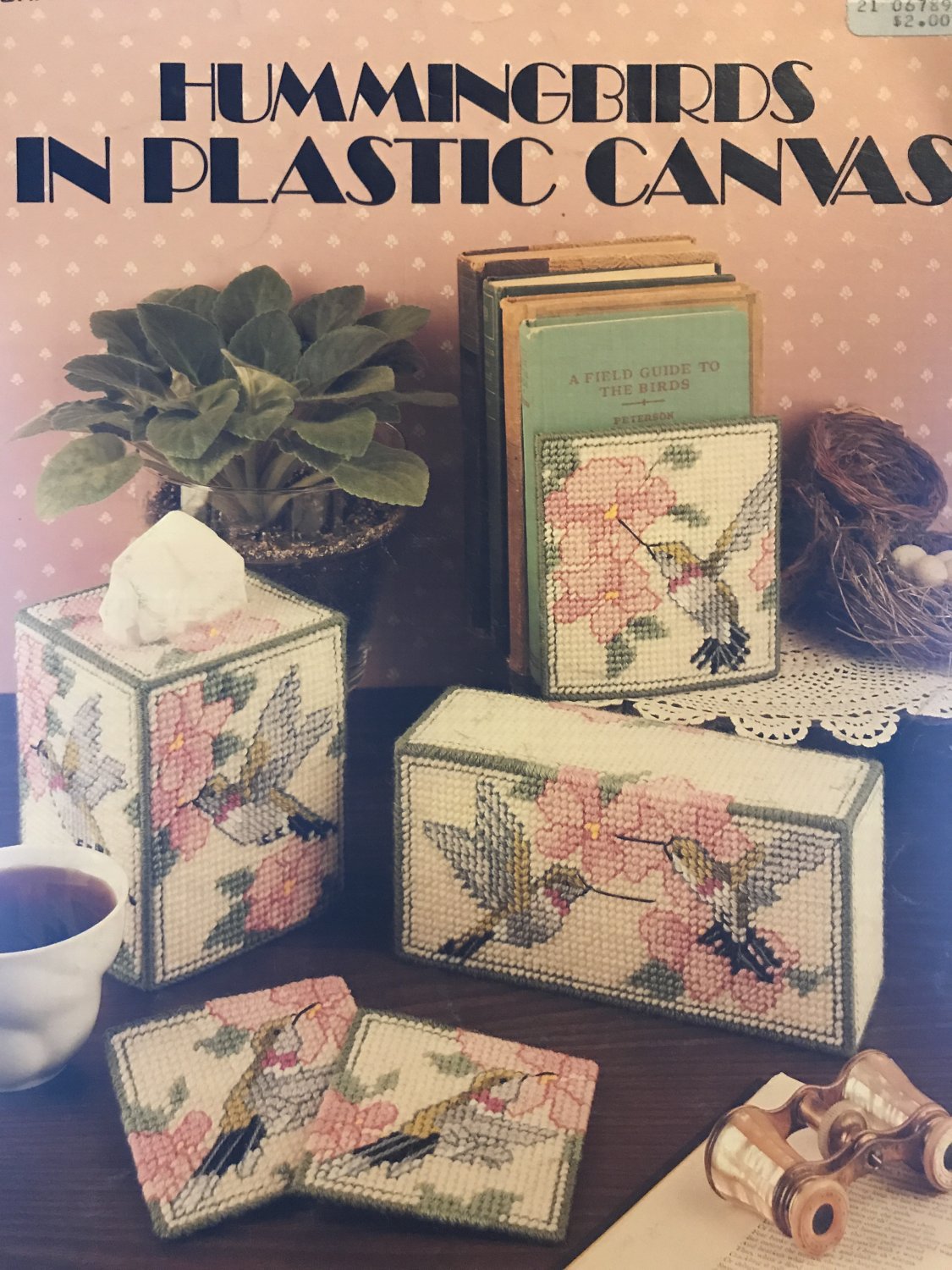 Hummingbirds in Plastic Canvas Leisure Arts 1204 Tissue Covers, Coasters & More