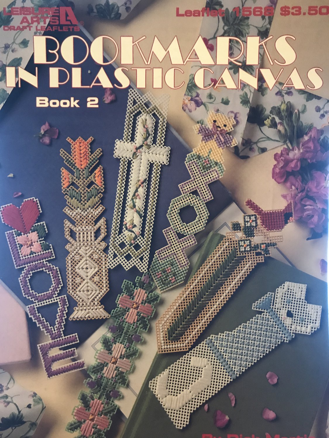 BOOKMARKS in PLASTIC CANVAS book 2 Leisure Arts Pattern 1568