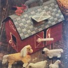 Little Red Barn Set with Animals in Plastic Canvas Toy Pattern Annies Attic