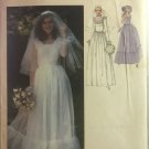 Simplicity 8825 Misses' Bridal or Bridesmaids' Lined Dress and Sash Sewing Pattern Size 14 16