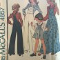 McCall's 4857 Children's and Girls' Overalls, Jumper and Blouse Sewing Pattern Size 10