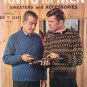 Coats Clark knitting book Knits for Men Book 134 Classic vintage patterns from 1962