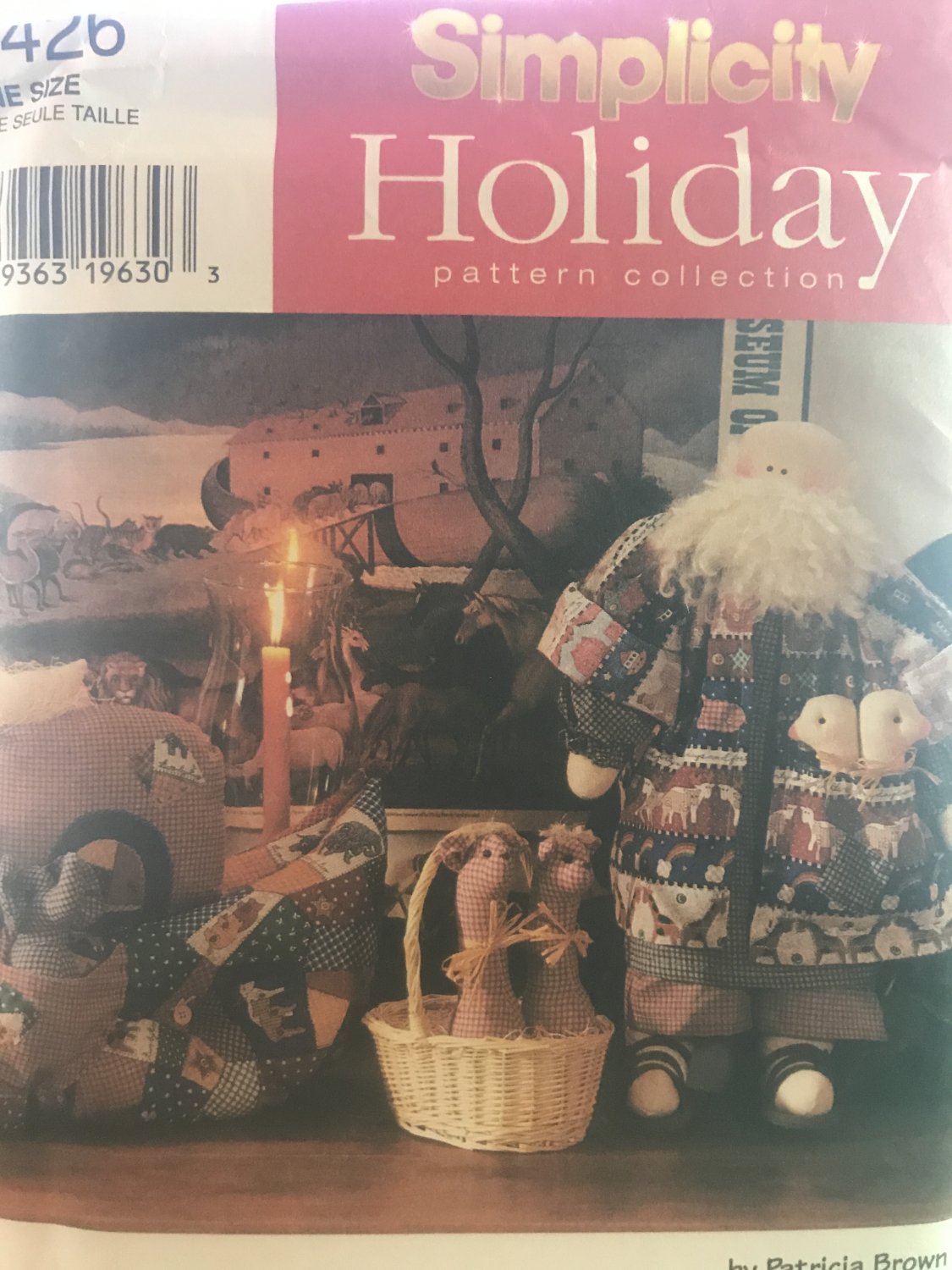 Simplicity 7426 Noah Doll, 23" plus clothing and accessories Sewing Pattern