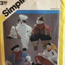 Simplicity 6191 Set of Decorative Craft Dolls 21" Artist Cowboy Cook Kitchen  Witch  UNCUT