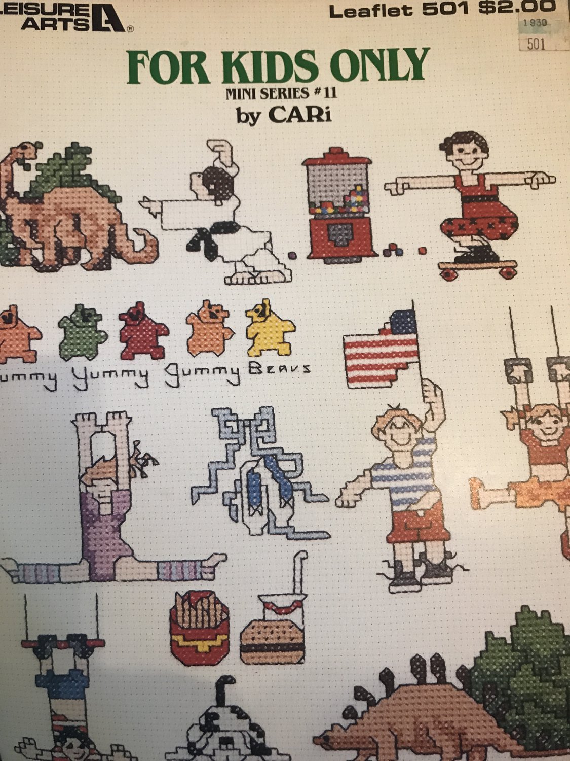 For Kids Only Mini Series 11 Cross Stitch Pattern Leisure Arts 501