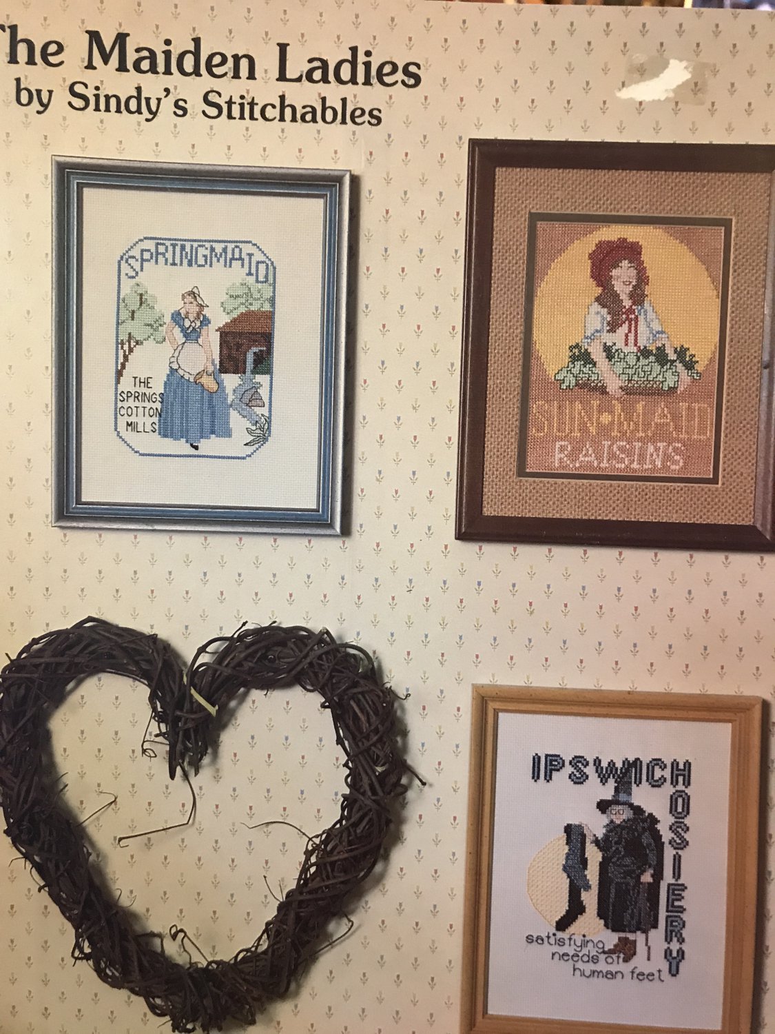 The Maiden Ladies Sindys Stitchables Sun-Maid Raisins Cross Stitch Pattern