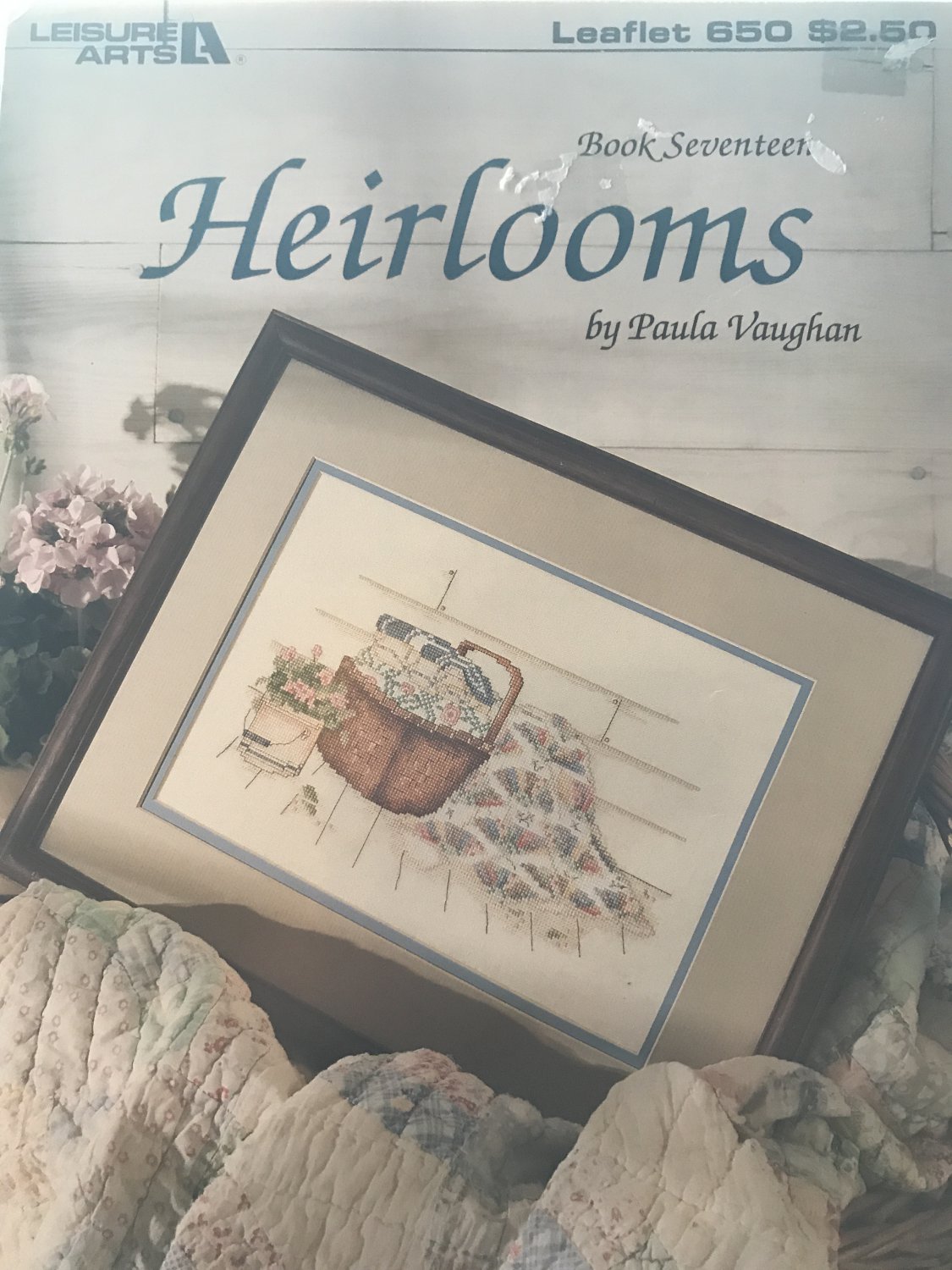 Leisure Arts Heirlooms Counted Cross Stitch Leaflet 650 by Paula Vaughn