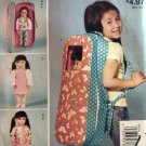 McCall's Sewing Pattern MP602 M7701 M9366 18" Doll Clothes and Doll Carrier, OSZ(One Size)