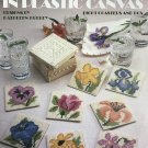 Floral Coasters in Plastic Canvas Leisure Arts  1107 Eight flower designs and box