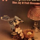 Plastic Canvas Sculptured Birds Blue Jay & Fruit Blossoms Annies Attic 87B35