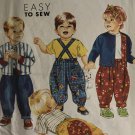 Simplicity 7529 Toddlers' Pants with Suspenders, Top & Lined Jacket: Sewing Pattern SZ 1/2 to 4 Simplicity 7529 Toddlers' Pants with Suspenders, Top & Lined Jacket: Sewing Pattern SZ 1/2 to 4