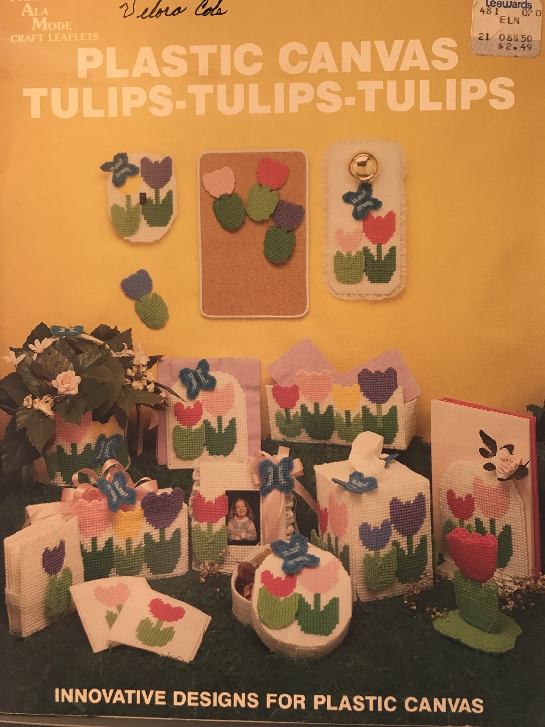 Plastic Canvas Tulips Tulips Tulips Leaflet 127 Needlecraft Ala Mode