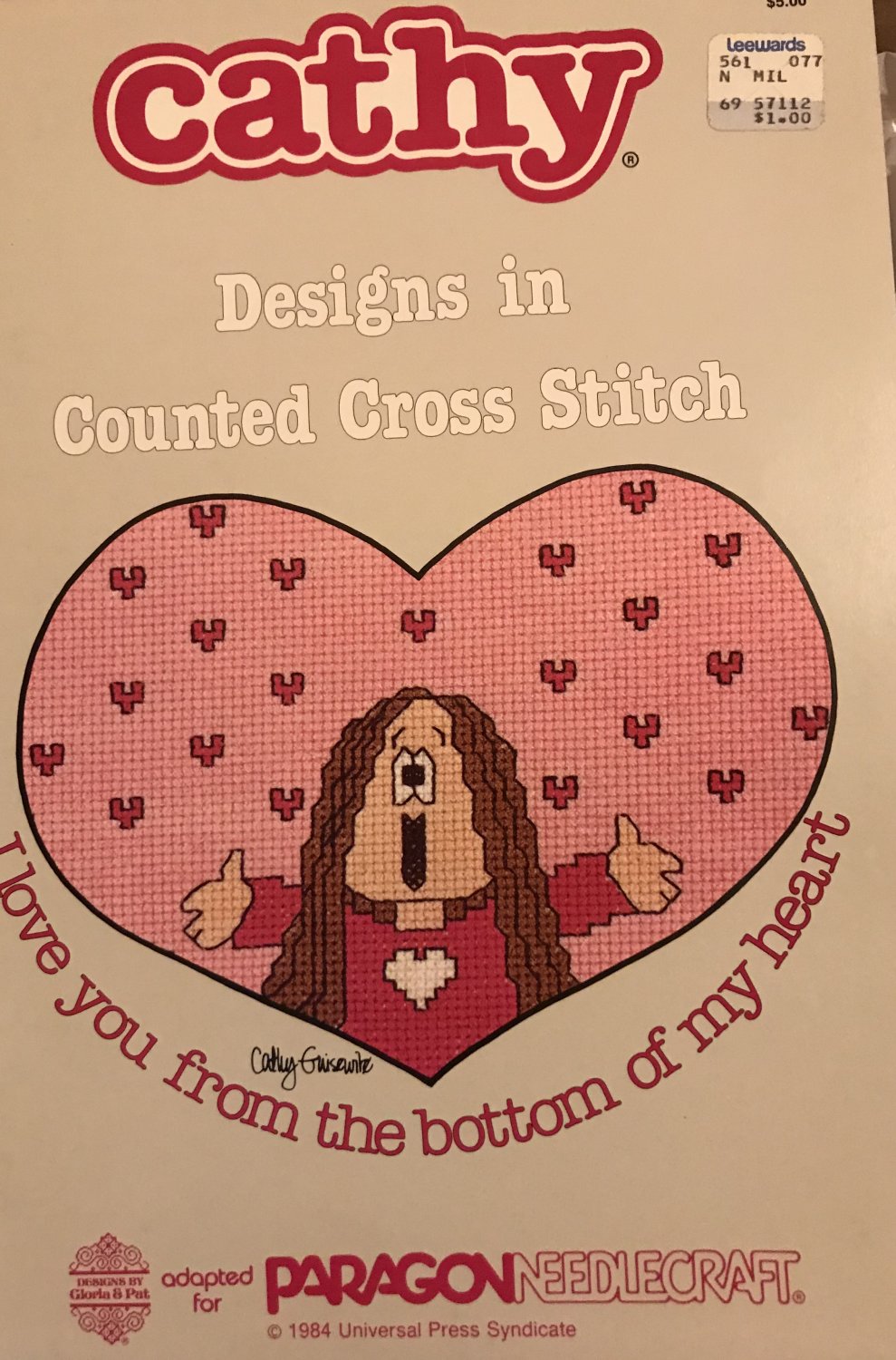 Cathy Designs in Counted Cross Stitch Gloria and Pat for Paragon book 5095