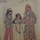 Simplicity 7202 Girl's Robe, Nightgown & Pajamas Sewing Pattern size 10 Simplicity 7202 Girl's Robe, Nightgown & Pajamas Sewing Pattern size 10