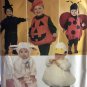 Simplicity 2788 0816 Toddlers Halloween Costume Sewing Pattern Duck Lamb Ladybug Pumpkin 1/2 - 4