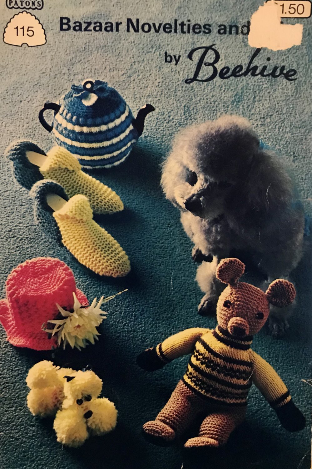 Bazaar Novelties 115 7115 Patons Beehive Knitting Pattern for toys Tea cozies and more!