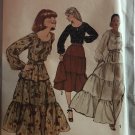 Peasant Boho Style Sewing Pattern Simplicity 8305 Two Piece Dress Sewing Pattern Size 10 Peasant Boho Style Sewing Pattern Simplicity 8305 Two Piece Dress Sewing Pattern Size 10
