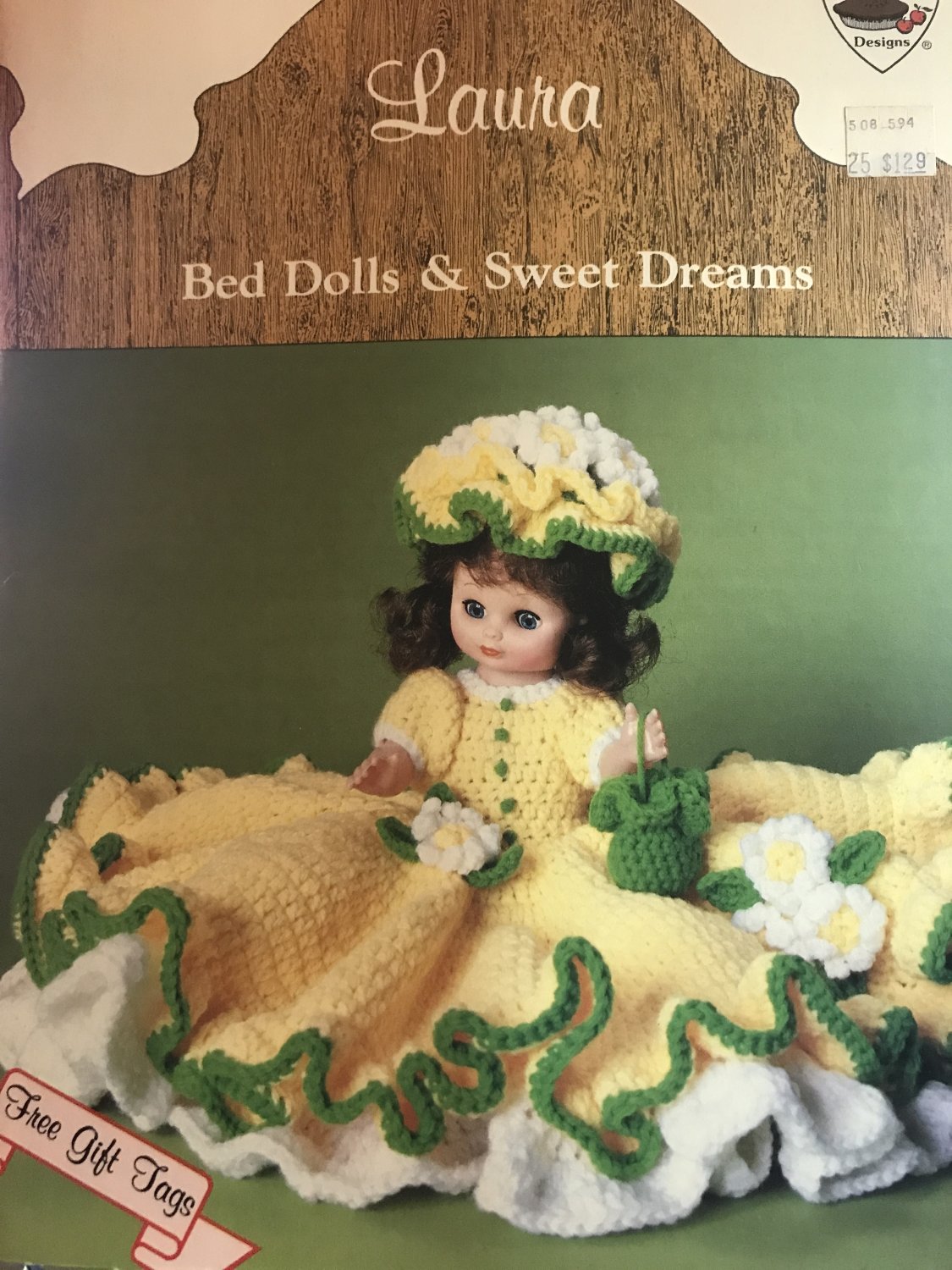 Laura doll gown Crochet Pattern Dumplin Design BD502 13" or 14" Doll