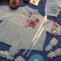 Red Heart Tiny Tot Layettes book 347 knitting and crochet pattern for booties sweaters bonnets