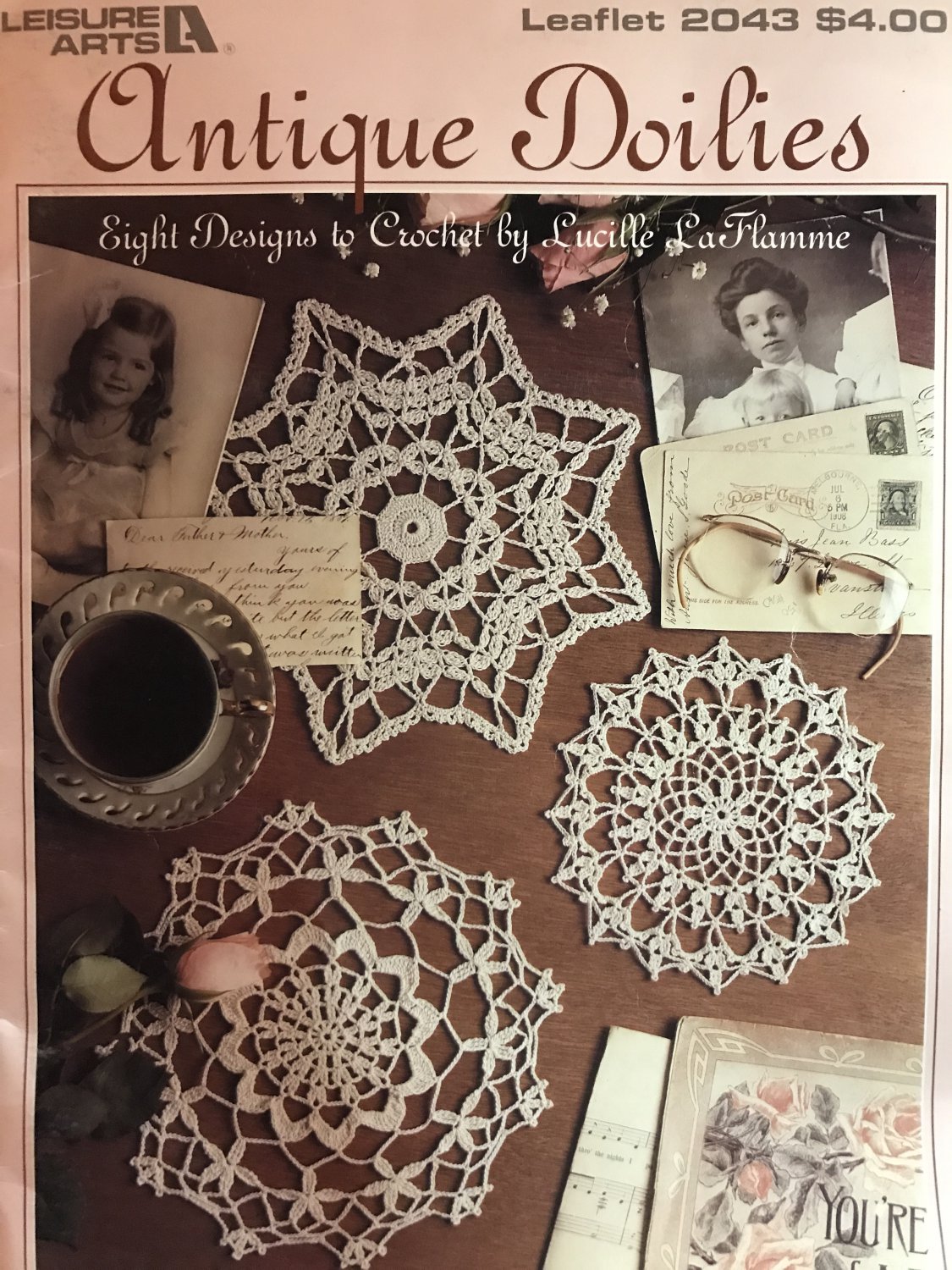 Antique Doilies Crochet Patterns Leisure Arts 2043 Designed by Lucille LaFlamme