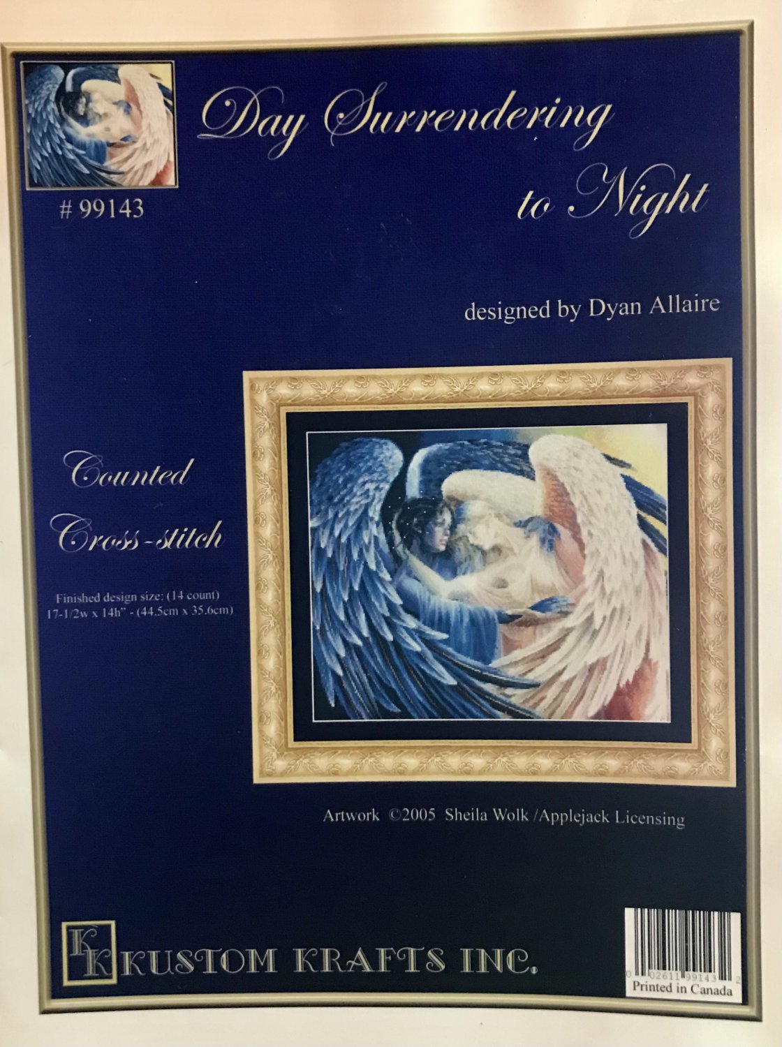 Diana Allaire Day Surrendering to Night Cross Stitch Chart Kustom Crafts Inc.99143