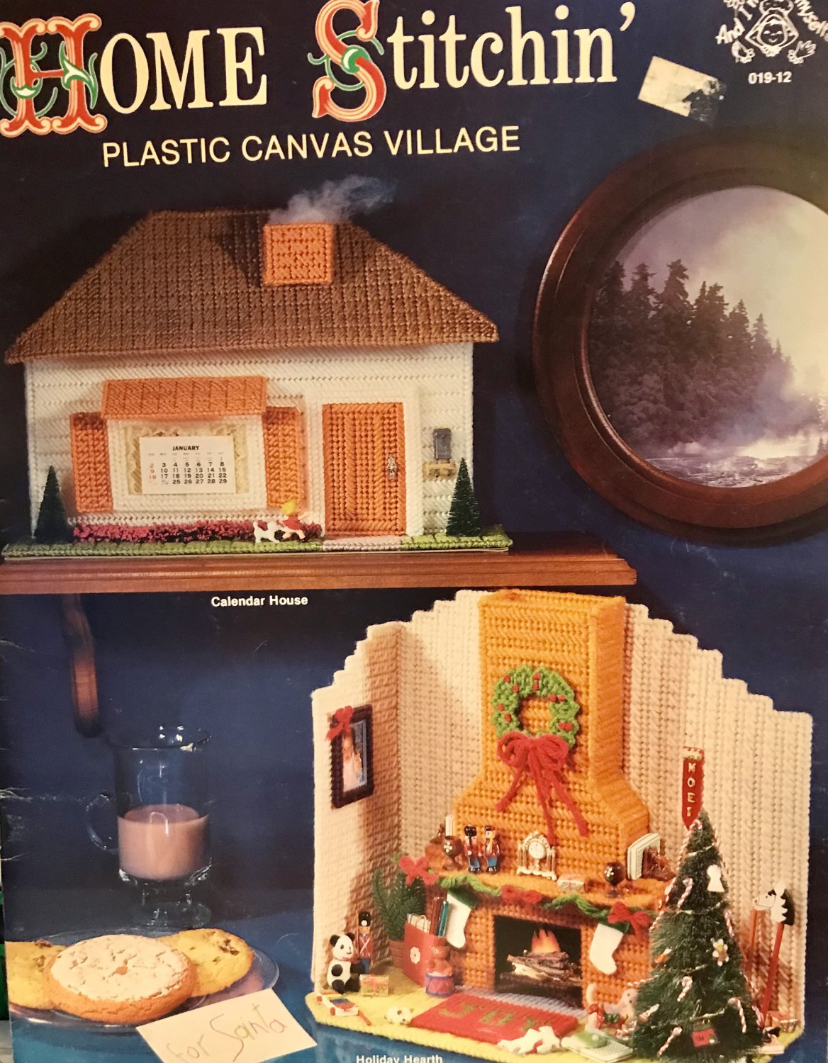 Plastic Canvas Village Home Stitchin' Holiday Crafts Fire House Country Store Barn Mangelsens