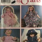 Simplicity Crafts 9286 Design Your Own Doll Clothes sizes for dolls 12" to 22"