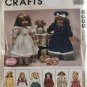 McCall's 8555 18" Doll Clothes  Raincoat, dresses, skirt sweater